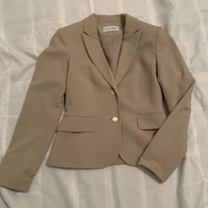 Tan Calvin Klein Suit Jacket